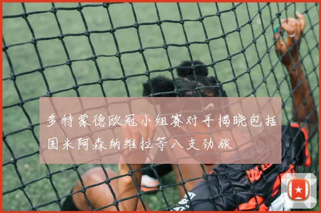 多特蒙德欧冠小组赛对手揭晓包括国米阿森纳维拉等八支劲旅